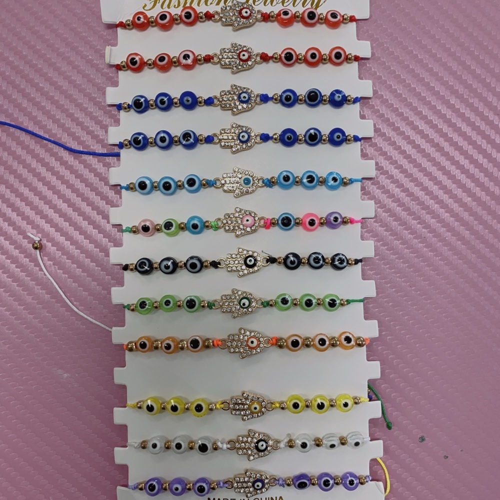 Colorful Evil Eye Bracelets Set